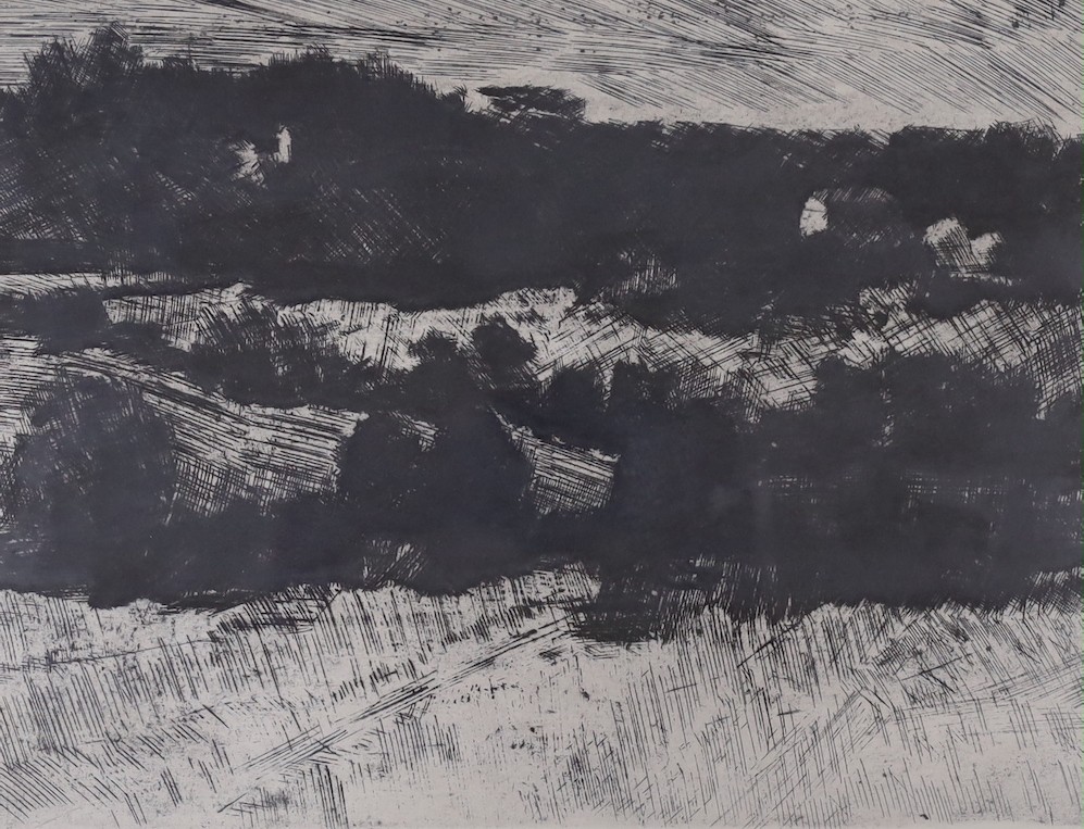 Renato Bruscaghia (1921-1999), two limited edition etchings, Primavera and Le Casa de la Barca, both signed and inscribed in pencil, 25 x 33cm and 32 x 40cm